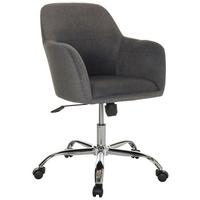 Drehstuhl Solao 300 - Dunkelgrau/Silberfarben, Basics, Kunststoff/Textil (68/85-94/68cm) - MID.YOU