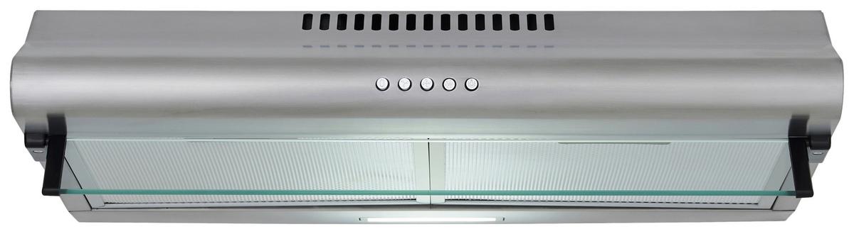 Dunstabzugshaube Tila Edelstahlfarben B: 60 Cm, Led - Edelstahlfarben, Trend, Glas/Metall (60/13/50cm) - Respekta