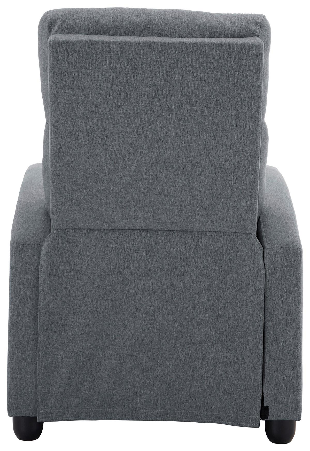 Fernsehsessel Millo Hellgrau B: 68,5 cm - Hellgrau/Schwarz, Basics, Holz/Textil (68.5/86/100cm) - P & B