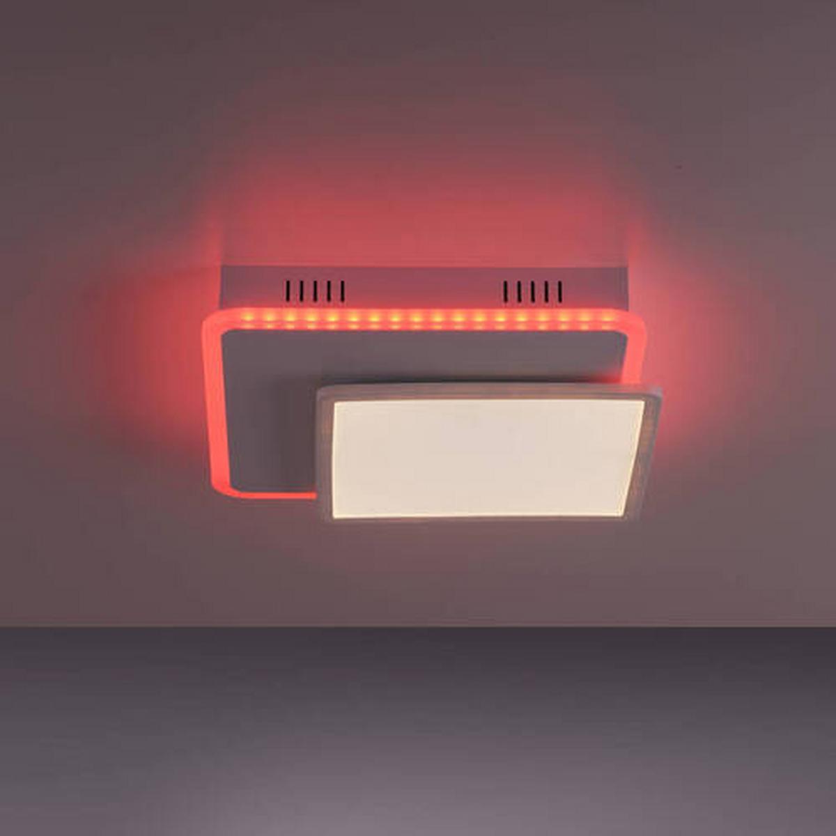 LED-Deckenleuchte Arenda L: 45,3 cm dimmbar und Schwenkbar - Weiß, Design, Kunststoff/Metall (45,3/45,3/7,5cm)
