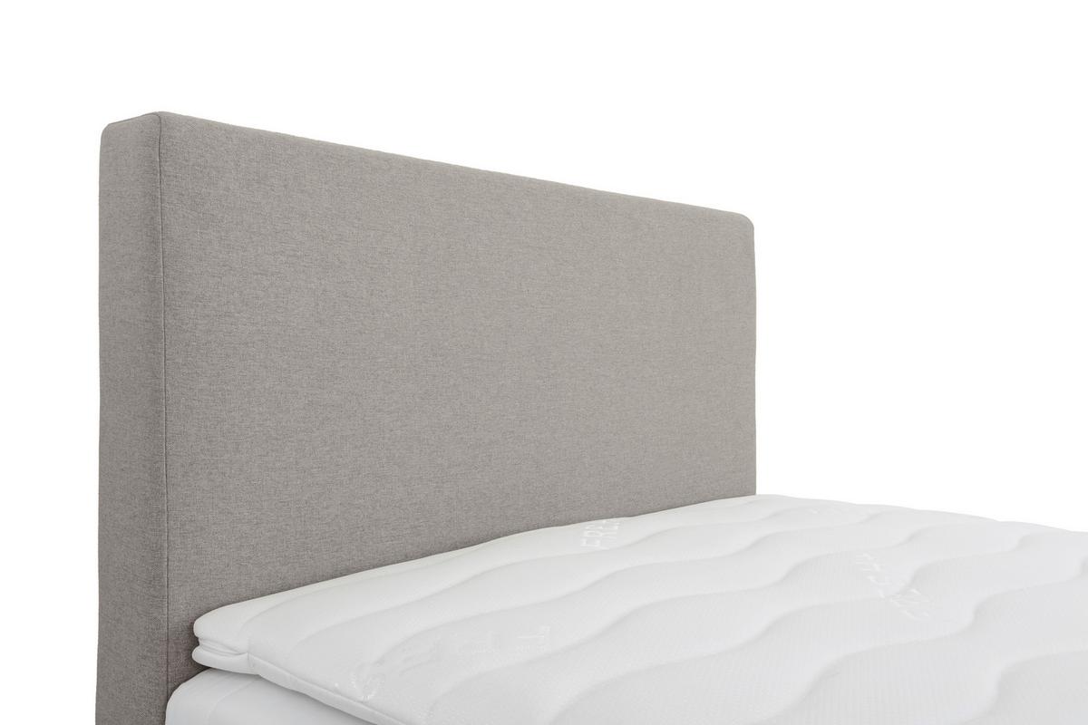 Čalúnená posteľ COSI 100x200 cm, sivohnedá - svetlohnedá/chrómová, Konventionell, kov/drevo (100/200cm)