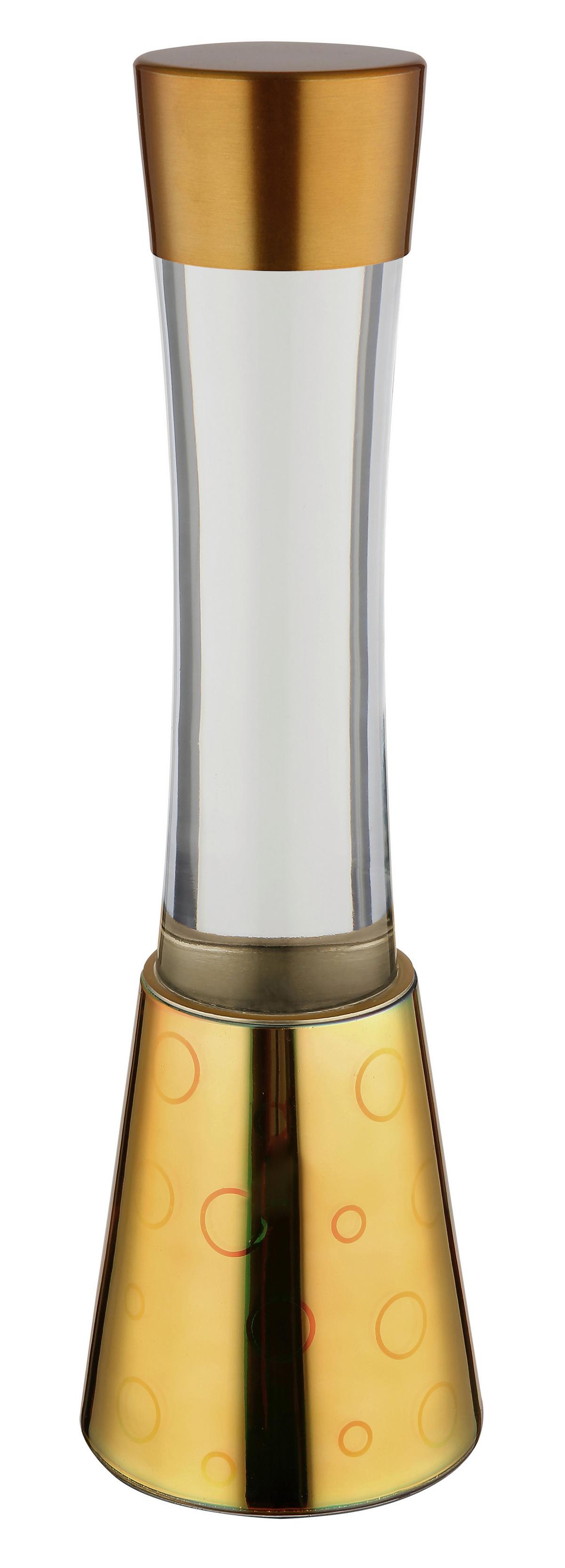 LED-Tischleuchte, Glitzer 2863g Sparkle - Klar/Goldfarben, MODERN, Glas/Metall (12,5/40,6cm) - Globo