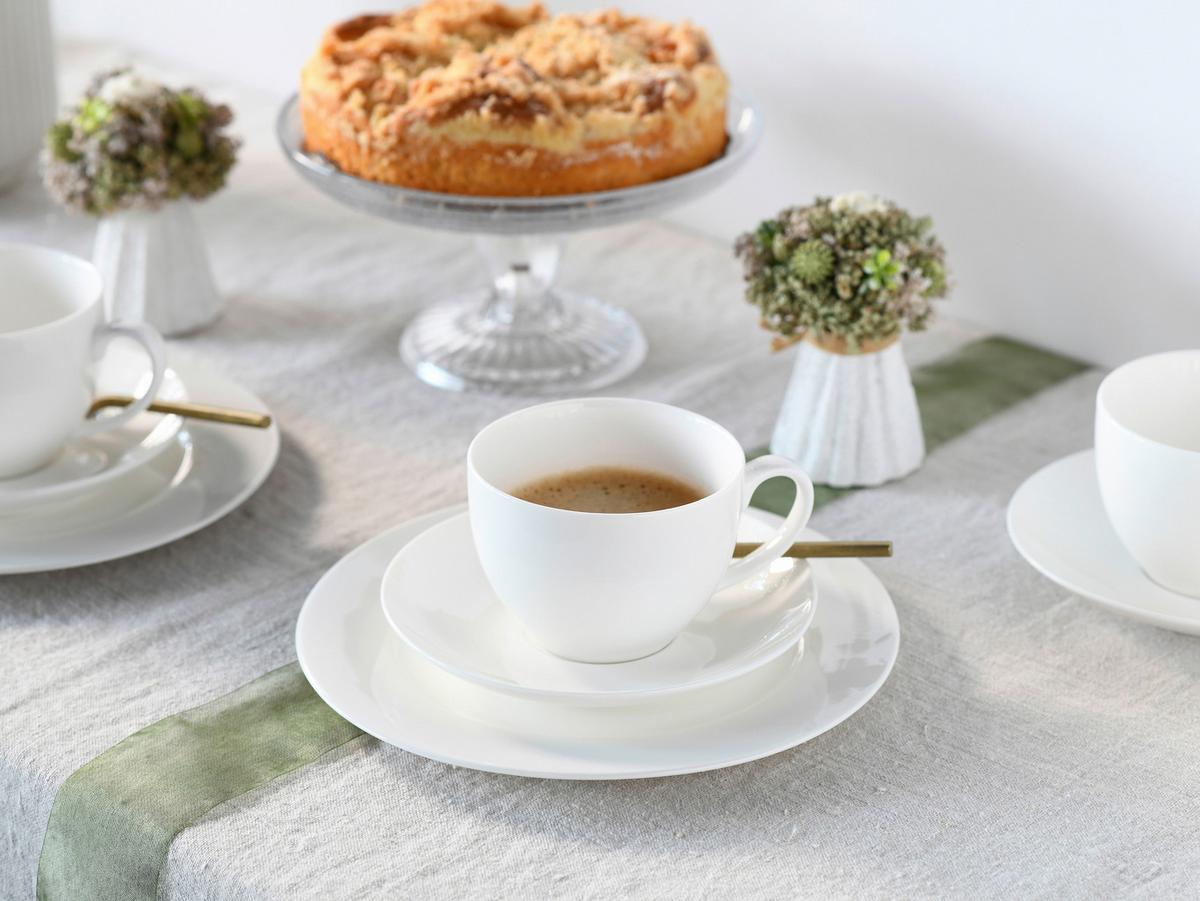 Kombiservice Fluer Royal Keramik 6 Personen - Weiß, Basics, Keramik - Creatable