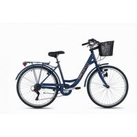 Citybike 26'' mit Korb DaCapo Cantaloupe blau - Blau, Basics, Metall (25/140/60cm)