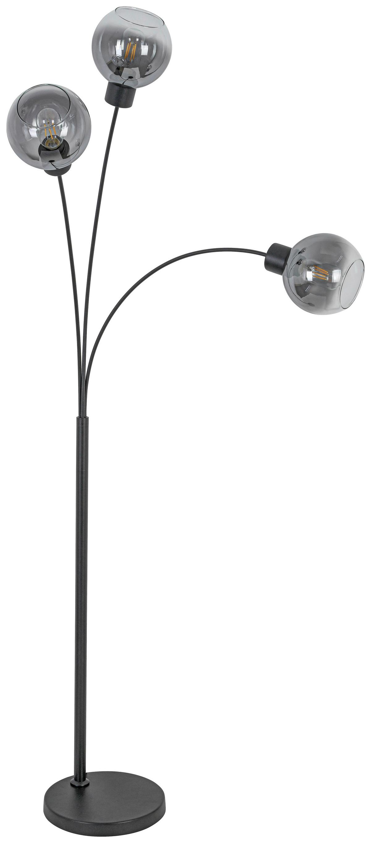 STOJACIA LAMPA GITTI - čierna, Modern, kov/plast (63/160cm) - Mömax