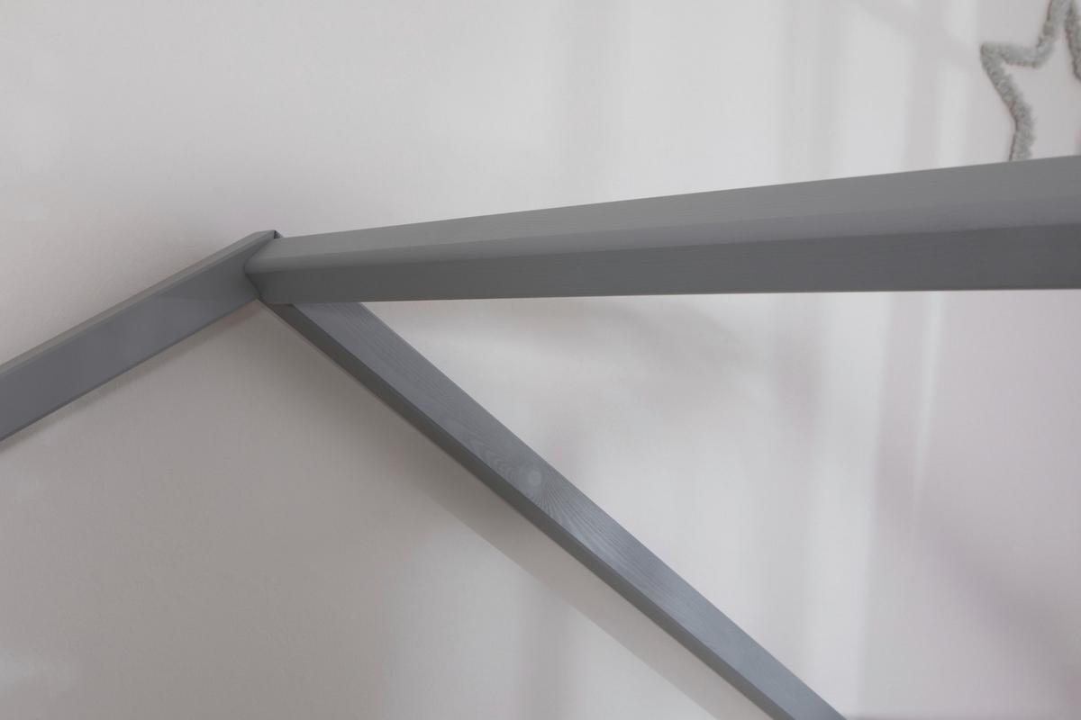 Hausbett Lou Bettschublade Hellgrau B: 100 Cm - Hellgrau/Naturfarben, MODERN, Holz (100/200cm) - MID.YOU