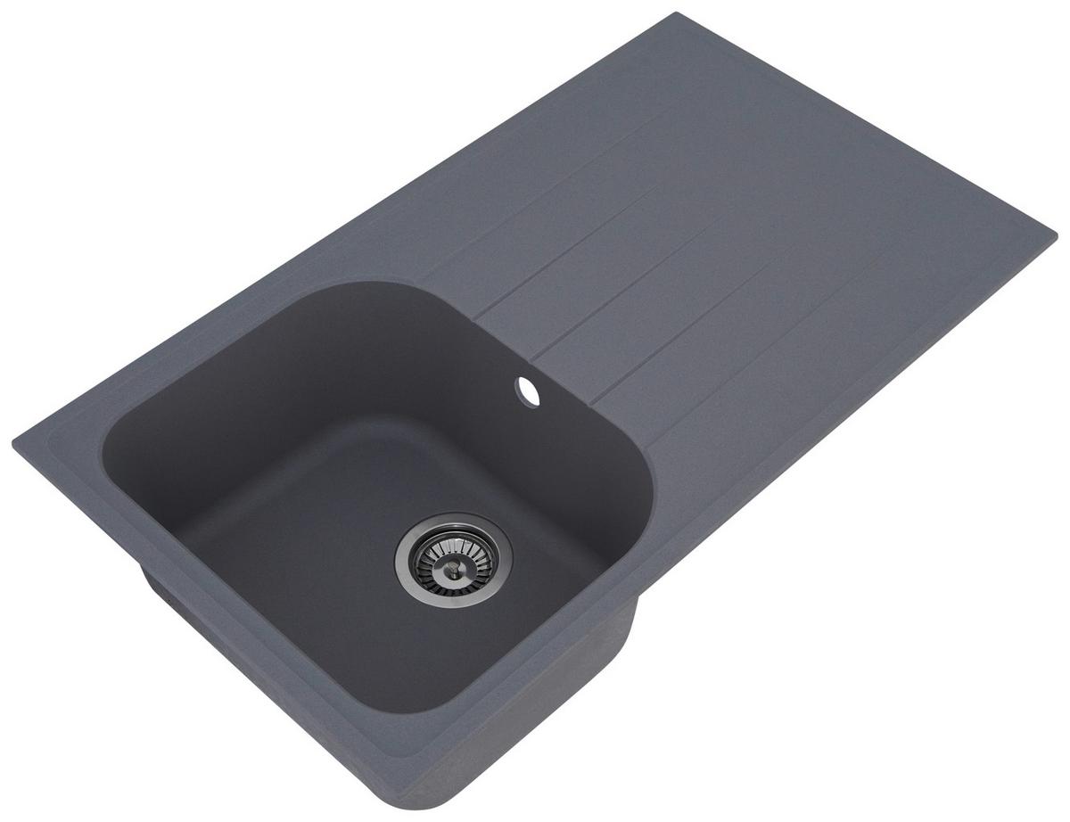 Spüle Respekta Stein Bxt: 86x50 cm - Grau, Trend, Stein (86/20,9/50cm) - Respekta