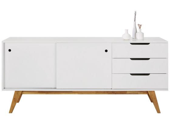 Komoda Sideboard Durham - bílá/přírodní barvy, Moderní, dřevo/kompozitní dřevo (180/80/45cm) - Mömax modern living Komoda Sideboard Durham - bílá/přírodní barvy, Moderní, dřevo/kompozitní dřevo (180/80/45cm) - Mömax modern living