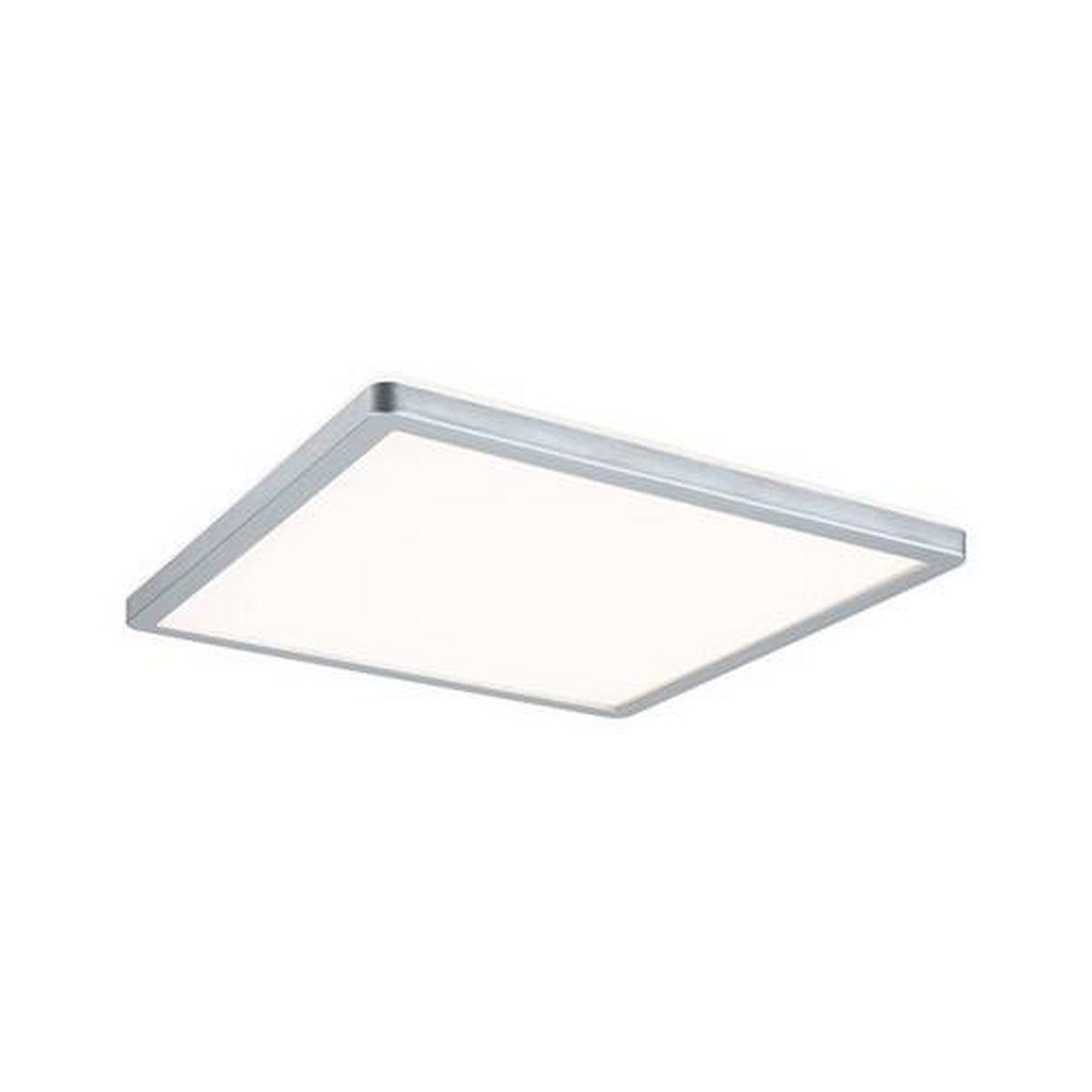 LED-Paneel L: 29,3 cm 70994 - Chromfarben, Basics, Kunststoff (29,3/29,3/2,8cm) - Paulmann