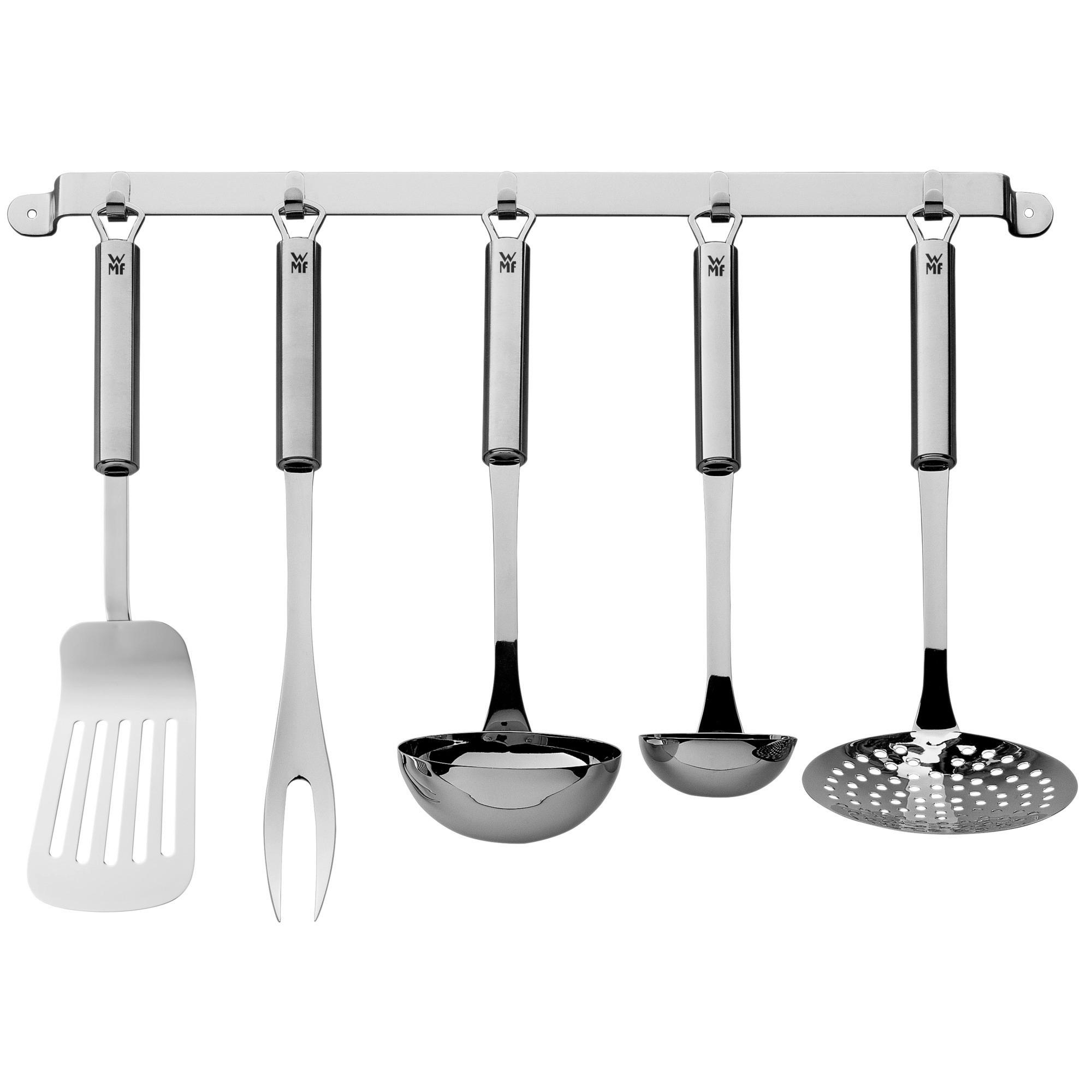 Küchenhelfer Set aus Metall / Kunststoff Profi Plus 6-teilig - Edelstahlfarben, Basics, Kunststoff/Metall (42/35,5/9,5cm) - WMF