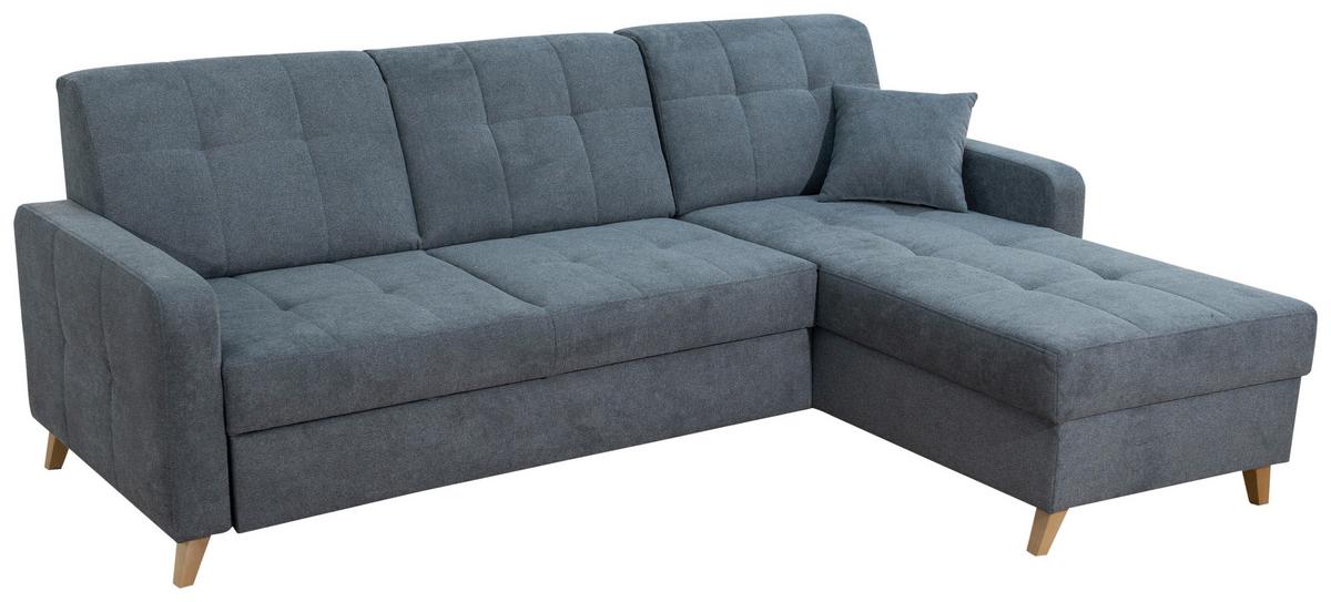 Sarokgarnitúra Lars - antracit, Design, textil/fa (161/223cm) - Best Price