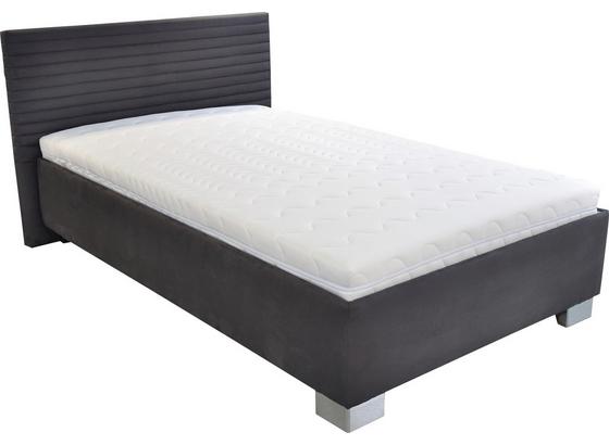 Čalúnená Posteľ Como - biela/antracitová, drevo/textil (214/142/97cm) Čalúnená Posteľ Como - biela/antracitová, drevo/textil (214/142/97cm)