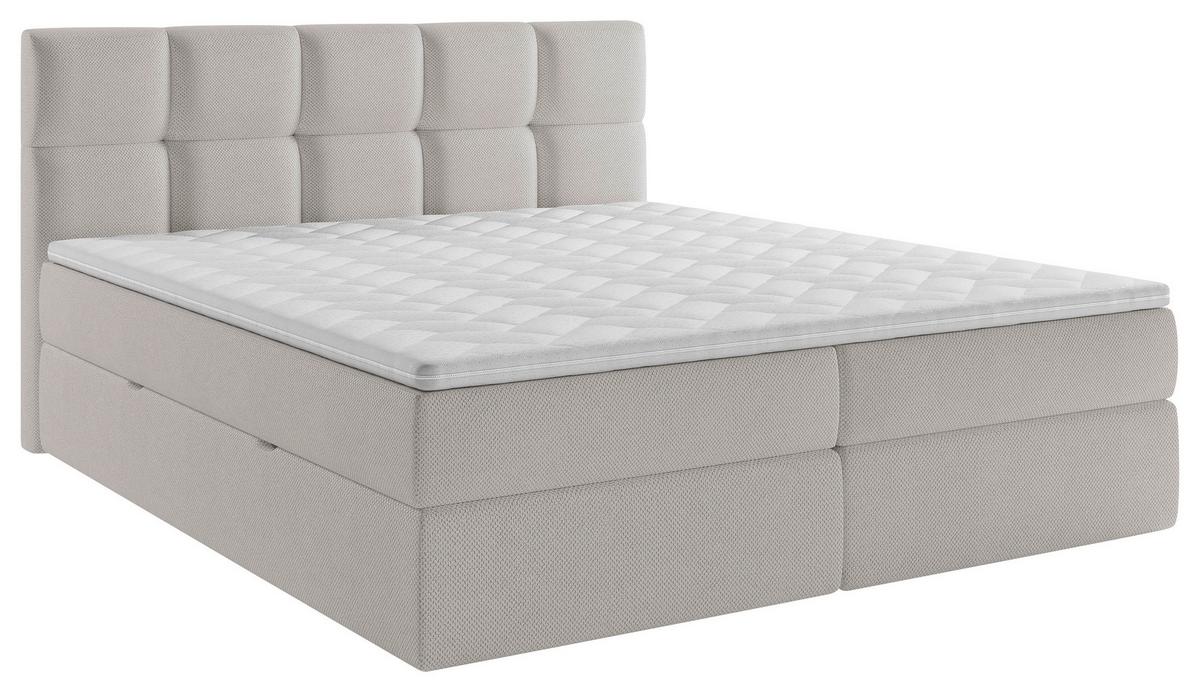 Boxbett Lorie Ii - Beige/Schwarz, MODERN, Holz/Holzwerkstoff (140/200cm) - MID.YOU