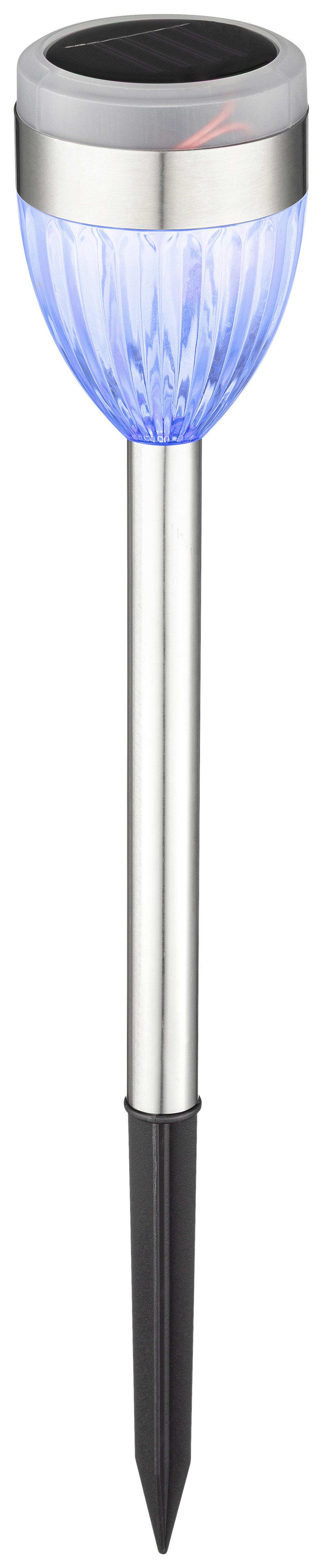 SOLÁRNE SVIETIDLO SECHSER - čierna/farba ušľachtilej ocele, Romantik / Landhaus, kov/plast (6/36,5cm) - Mömax