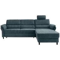 Ecksofa Cavoli, Blau S: 279x176 cm - Blau/Schwarz, MODERN, Textil (279/176cm) - Livetastic