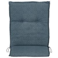 Niederlehnerauflage Genf 100x48 cm Grau/Türkis - Schlammfarben, Basics, Textil (100/48/4cm) - Beo