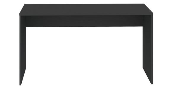 Schreibtisch B 135cm H 73cm Unit, Anthrazit - Anthrazit, KONVENTIONELL, Holzwerkstoff (135/73/54,5cm) - Ondega