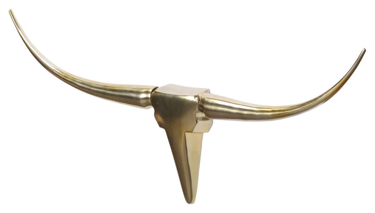 Wanddeko Wohnling Goldfarben B:100 cm - Goldfarben, MODERN, Metall (100/40/6cm) - MID.YOU