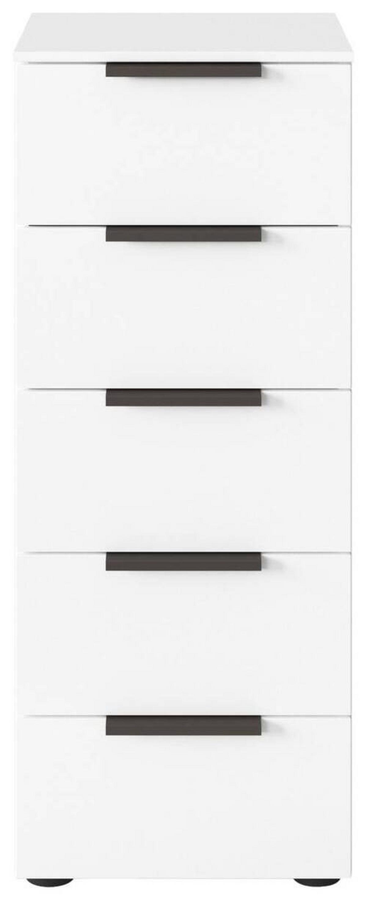 Kommode Flipp Eiche/Graphitfarben B: 40 cm - Schwarz/Graphitfarben, MODERN (40/100/42cm) - Rauch Möbel