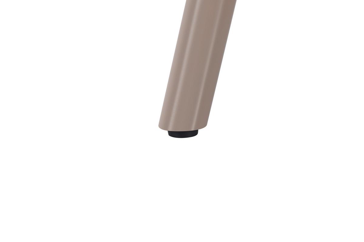 Jídelní stůl MILAN 110 - šedá/béžová, Lifestyle, kov/kompozitní dřevo (110/75cm) - Mömax