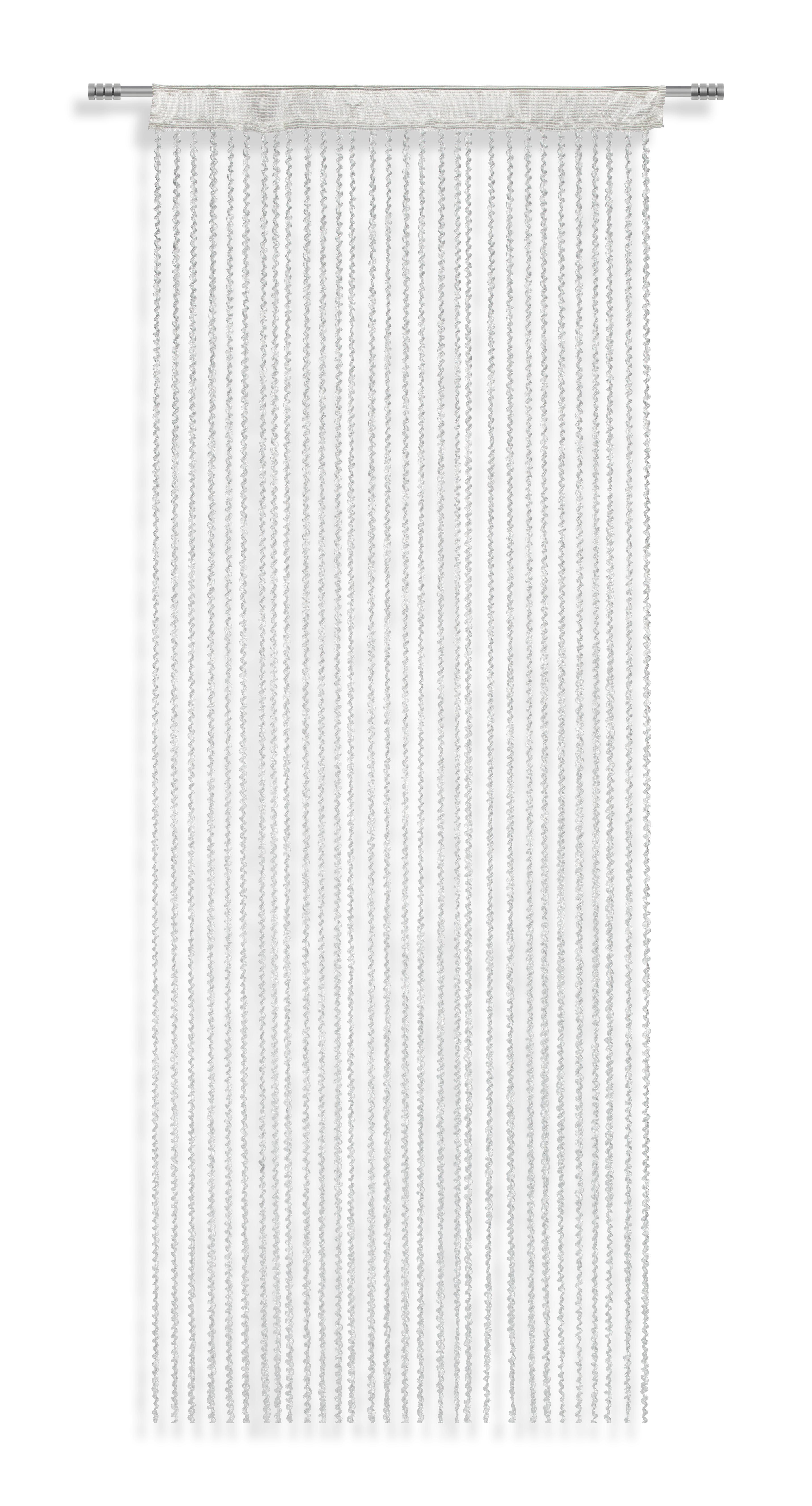 Fadenstore Renata - Weiß, MODERN, Textil (90/245cm) - Luca Bessoni