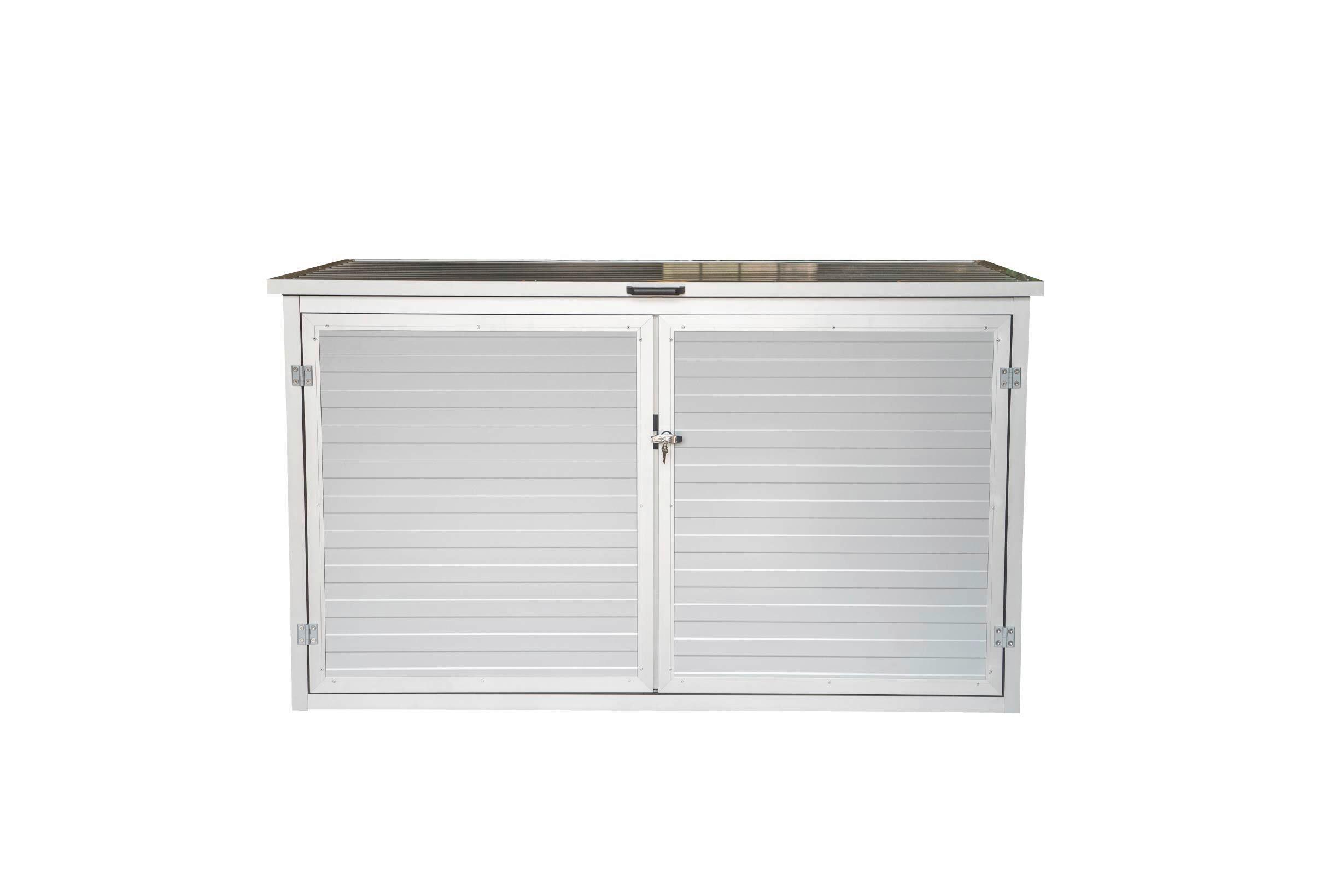 Pool-technikraum Cube Diy L, Für Alle Pooltypen Geeignet - Silberfarben, Basics, Metall (182,5/100/103cm)