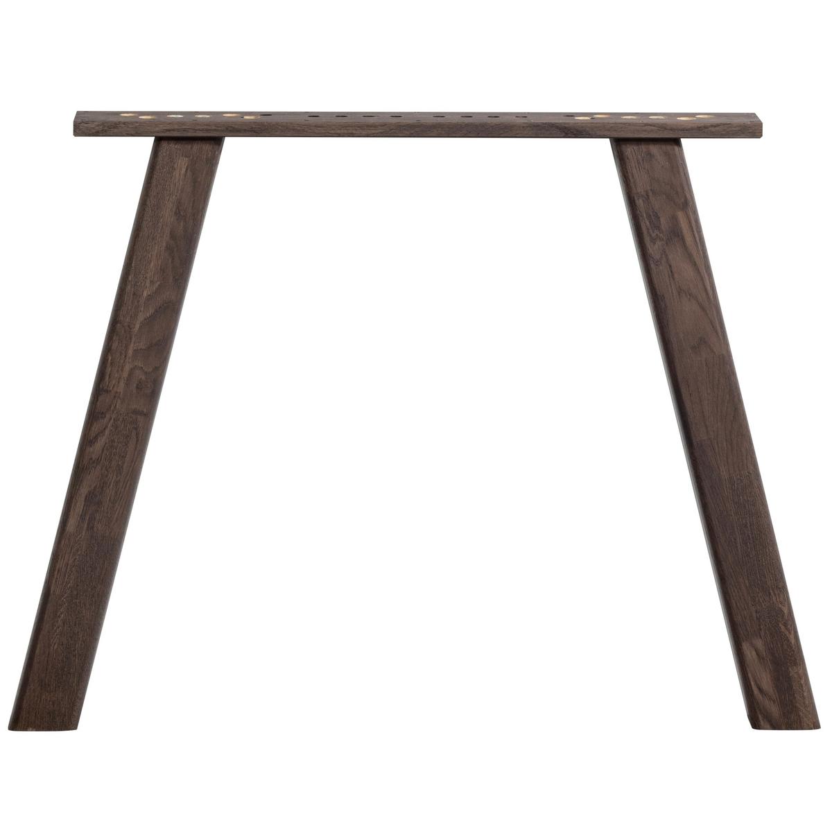 TISCHGESTELL Tablo Braun B: 79cm - Braun, MODERN, Holz (79/73/11cm) - Livetastic