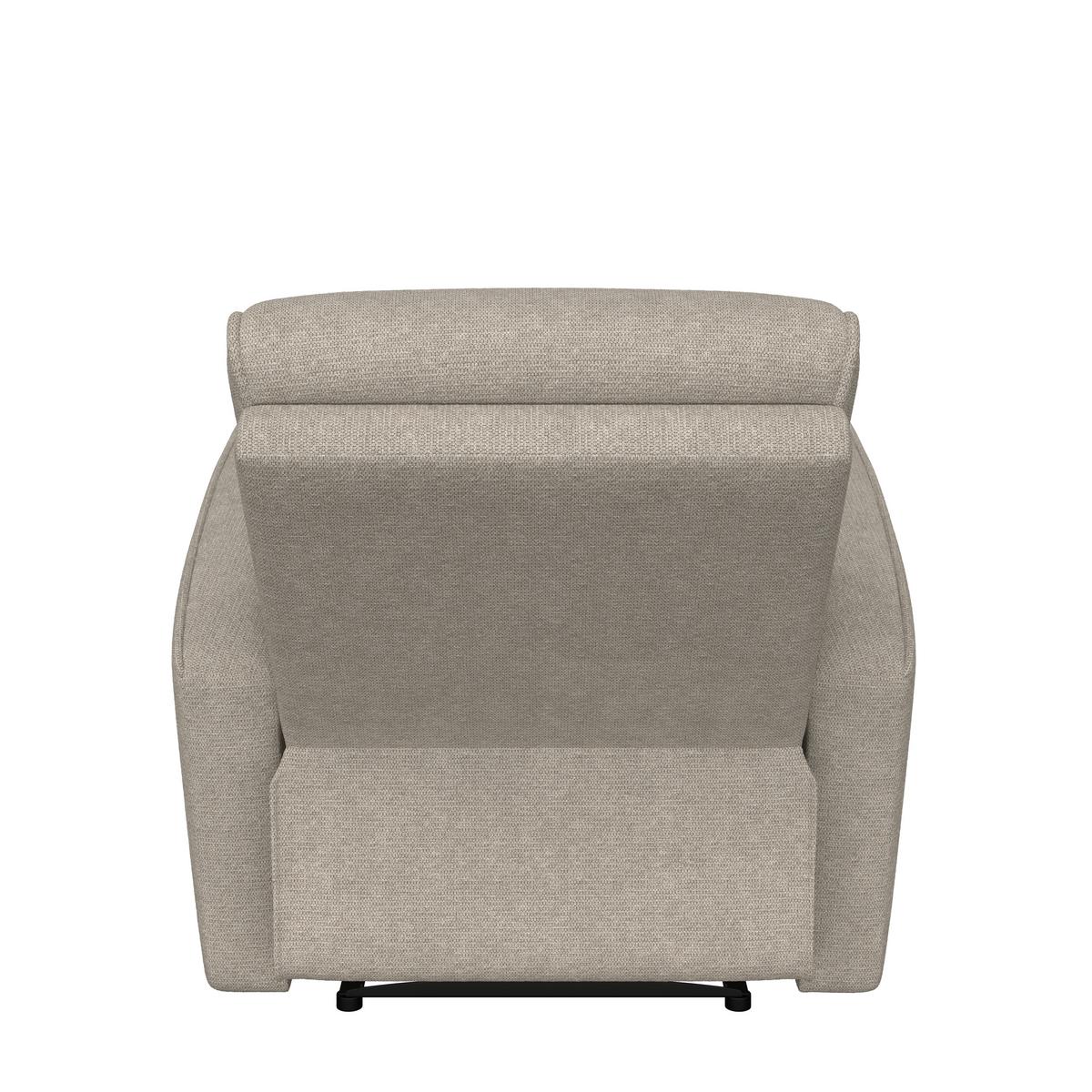 Tv-fotel Leon - világosbarna, Basics, műanyag/textil (80/102/96cm) - Best Price