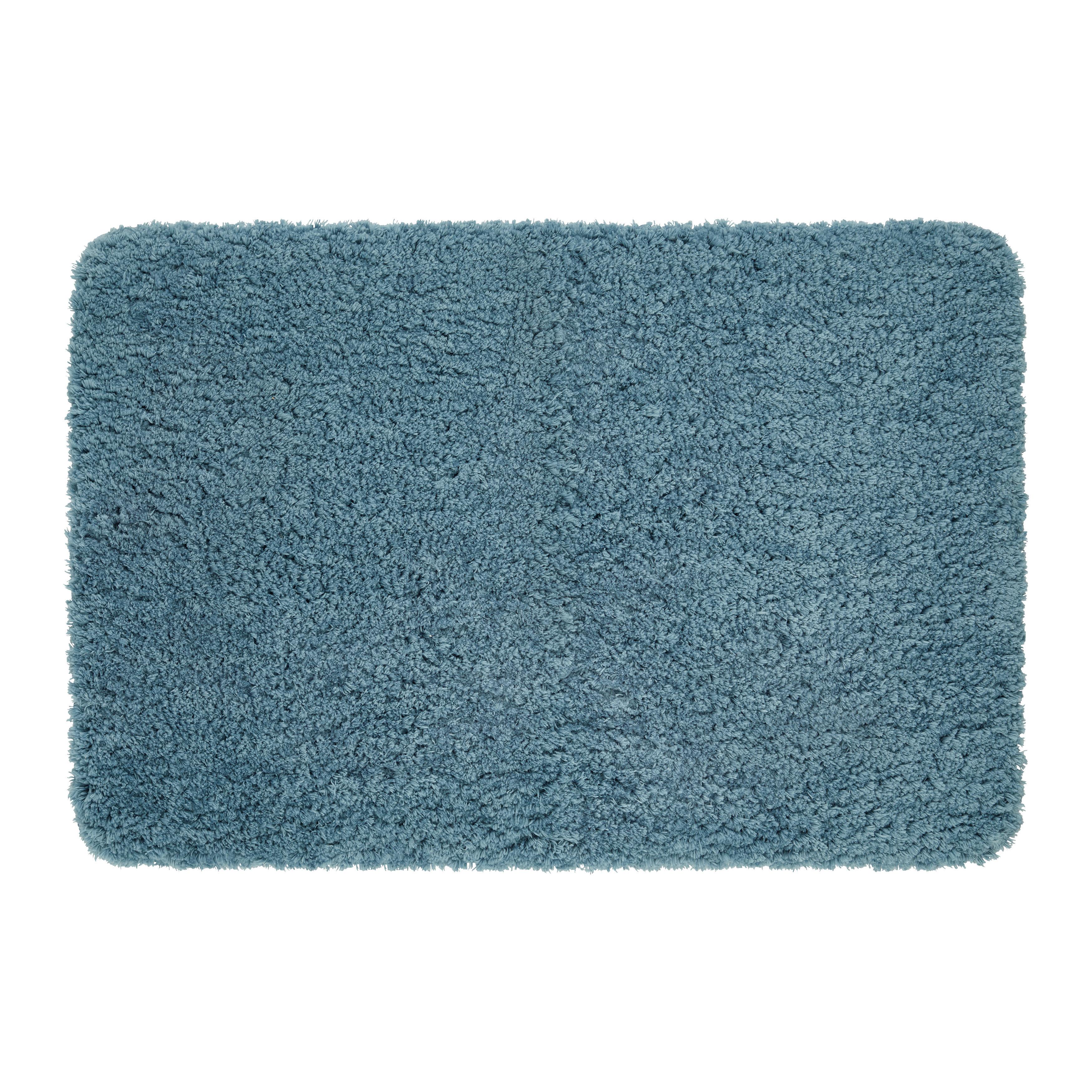 Koupelnová předložka Chris, 60/90cm, modrá - modrá, textil (60/90cm) - Premium Living