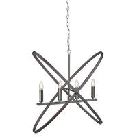 Hängeleuchte Hoopla H: 150 Cm 4-Flammig, Höhenverstellbar - Schwarz/Braun, Design, Metall (35/150/84cm)