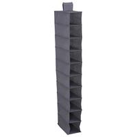 Závěsný organizér TANYA - šedá, Konvenční, karton/textil (33/125/15cm) - Mömax