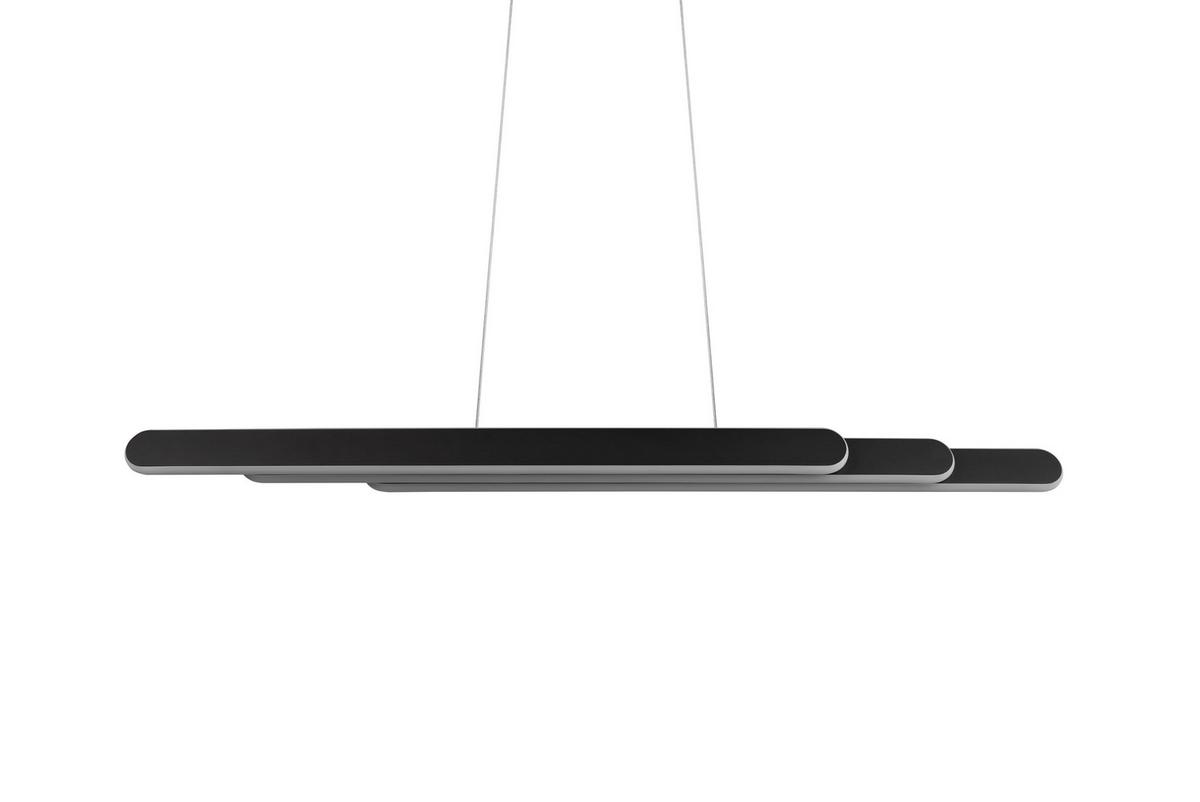 Led-hängeleuchte 343310332 Helios - Schwarz/Weiß, Design, Kunststoff/Metall (130/6/150cm) - Trio Leuchten
