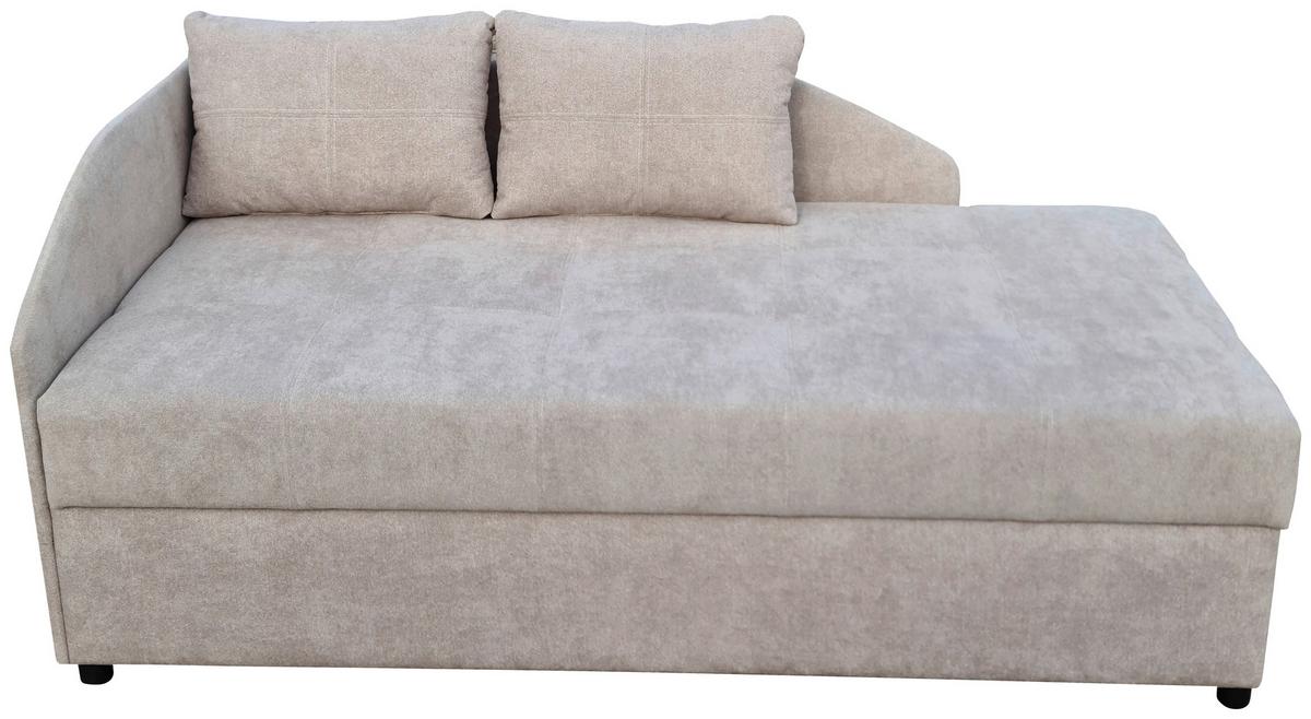 Kárpitozott Heverő Marbella 100/200 Cm - fekete/fehér, Konventionell, textil (207/107/90cm)