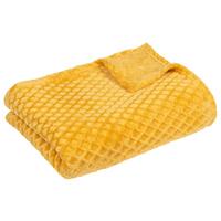 Kuscheldecke Larissa Currygelb 130x170 Cm - Currygelb, MODERN, Textil (130/170cm) - Luca Bessoni