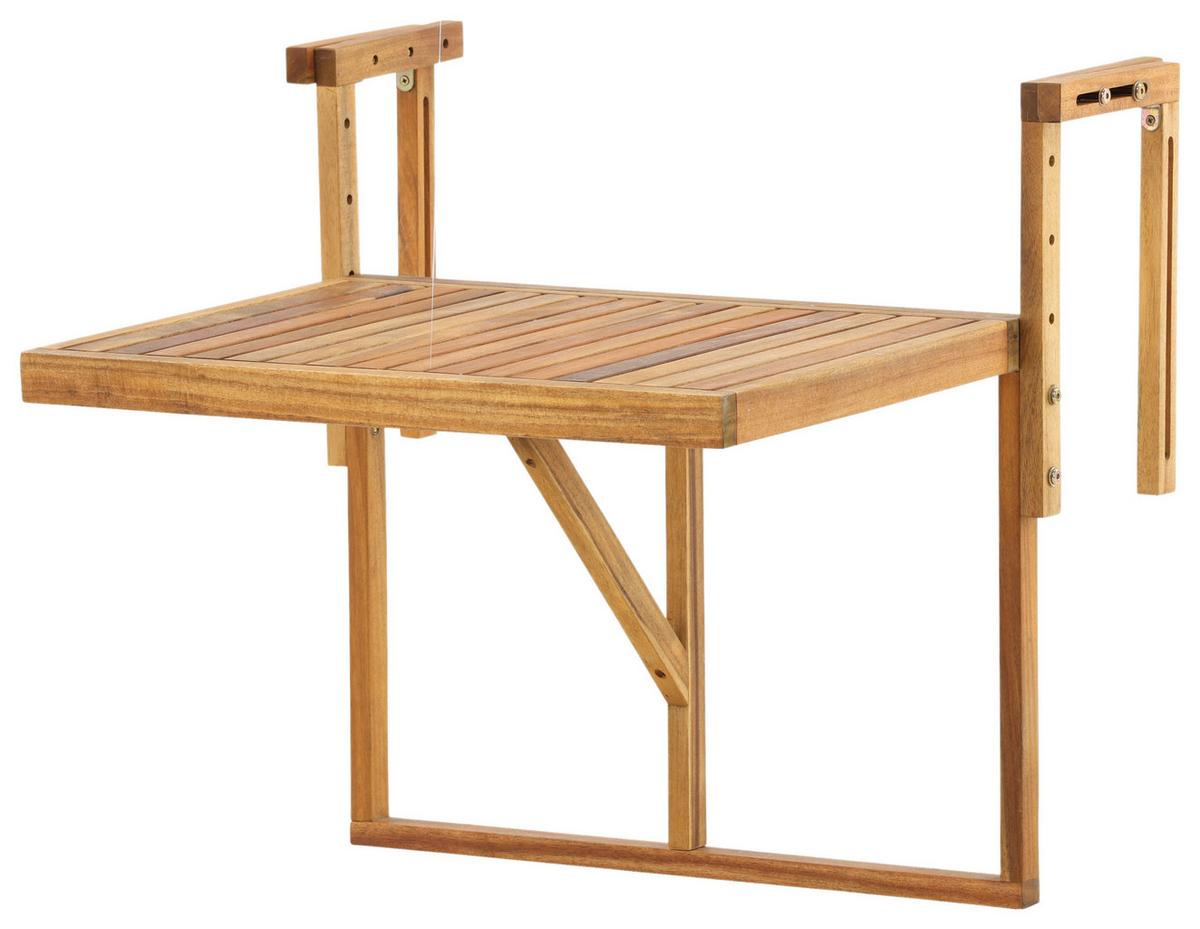 Gartentisch Klappbar Marion Akazienholz L 60 cm - Akaziefarben, KONVENTIONELL, Holz (60/45/55cm) - Gardenson
