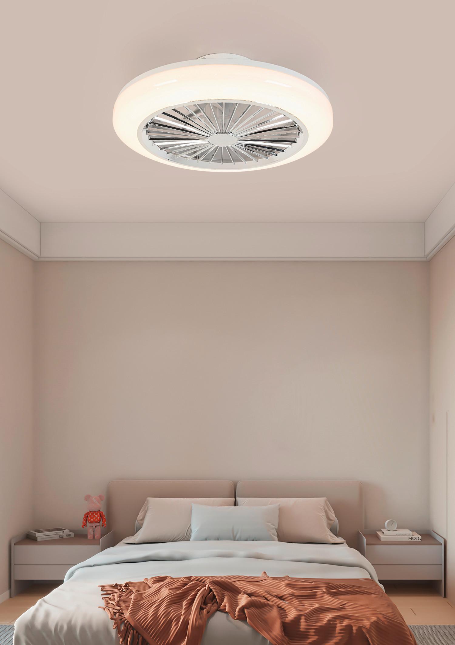 STROPNÉ LED SVIETIDLO TUIO - biela/chrómová, Modern, plast (46/16cm) - Mömax