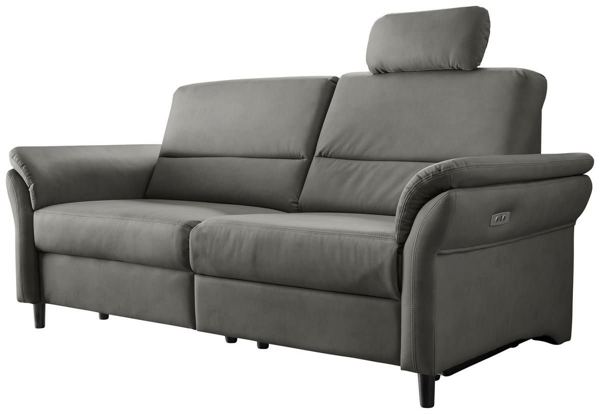 3-Sitzer-Sofa Cavoli, Grau B: - Schwarz/Grau, MODERN, Textil (192/90/89cm) - Livetastic