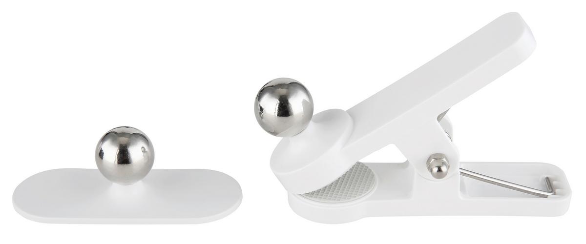Akku-tischleuchte 58436w - Weiß, KONVENTIONELL, Kunststoff/Metall (13/12/35cm) - Globo
