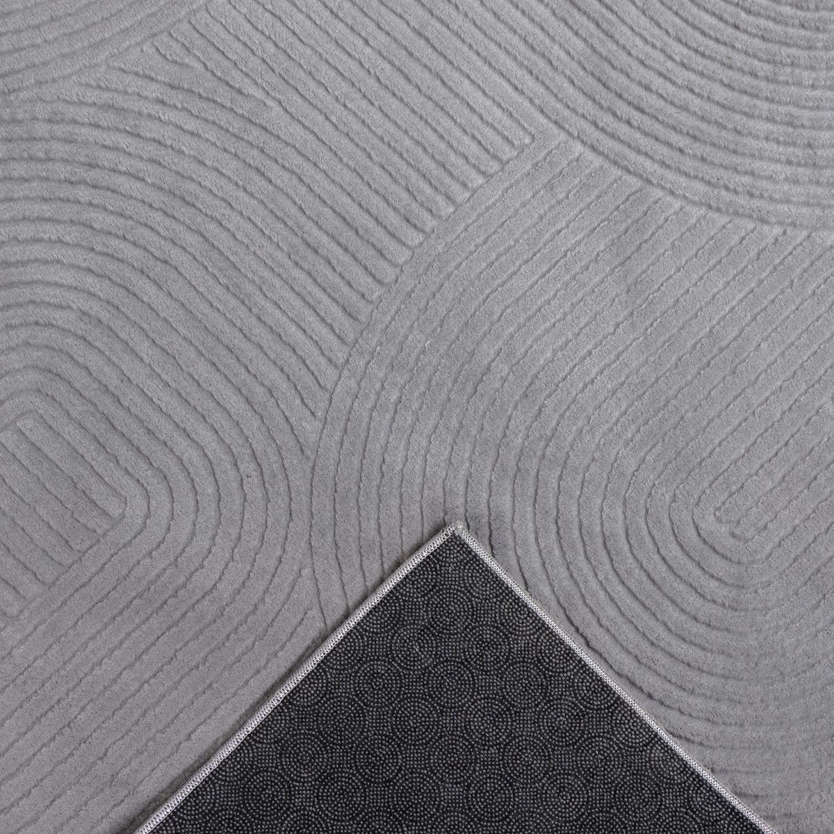 Webteppich Stilo - Grau, KONVENTIONELL, Textil (200/280cm)