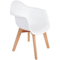 Kinderstuhl Bambino Echtholz Buchef./Weiß Sitzhöhe 32,5 cm - Buchefarben/Weiß, MODERN, Holz/Kunststoff (42/57,5/30cm) - Ondega