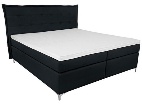 Boxspringbett Fabio 180x200 Schwarz - Schwarz, MODERN, Textil (191/125/208cm) Boxspringbett Fabio 180x200 Schwarz - Schwarz, MODERN, Textil (191/125/208cm)
