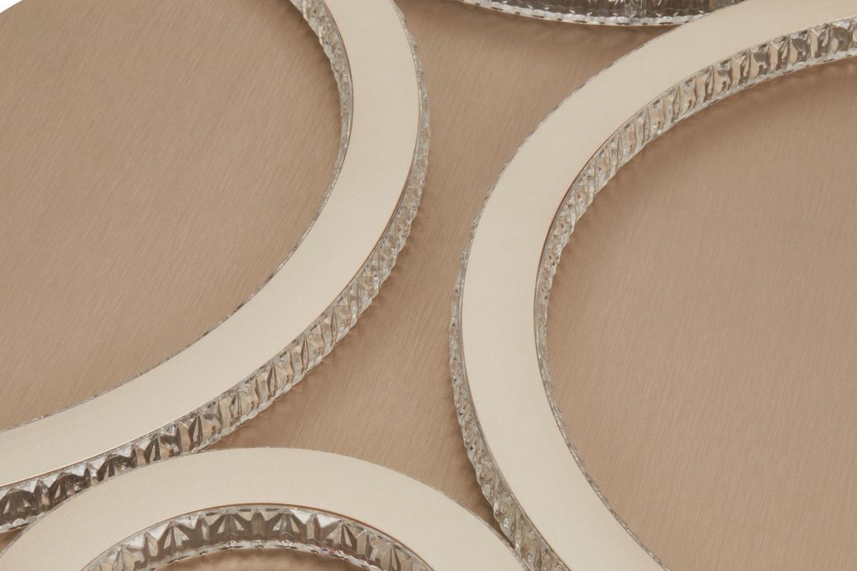 LED-Deckenleuchte Neu - Champagner, MODERN, Kunststoff/Metall (72/62/6cm)