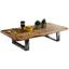 Couchtisch Asura L: ca. 115 cm - Chromfarben/Akaziefarben, Design, Holz/Metall (115/58/25cm) - Carryhome Couchtisch Asura L: ca. 115 cm - Chromfarben/Akaziefarben, Design, Holz/Metall (115/58/25cm) - Carryhome