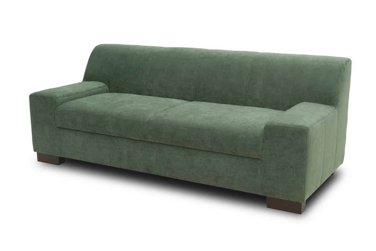 2-Sitzer-Sofa Norma Grün - Wengefarben/Grün, Design, Textil (194/74/85cm) - MID.YOU