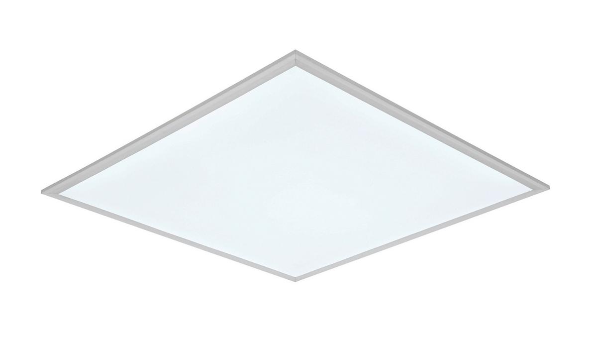 STROPNÉ LED SVIETIDLO CORNELIUS -AKT- - biela/strieborná, Modern, kov/plast (60/60/7,5cm) - Mömax