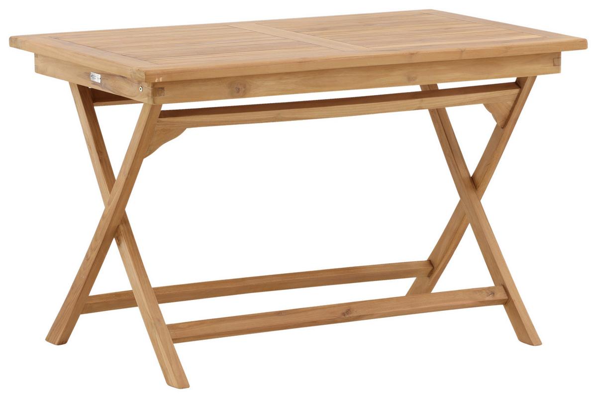 Gartentisch Kenya Teakholz L: 120cm - Teakfarben, KONVENTIONELL, Holz (120/70/75cm) - Gardenson