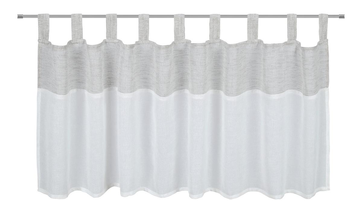 ZÁCLONA KRÁTKÁ MESH - bílá, Moderní, textil (145/50cm) - Modern Living