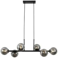 ZÁVĚSNÉ SVÍTIDLO Lisib, 85/28/120cm - černá/barvy chromu, Moderní, kov/sklo (85cm) - Mömax