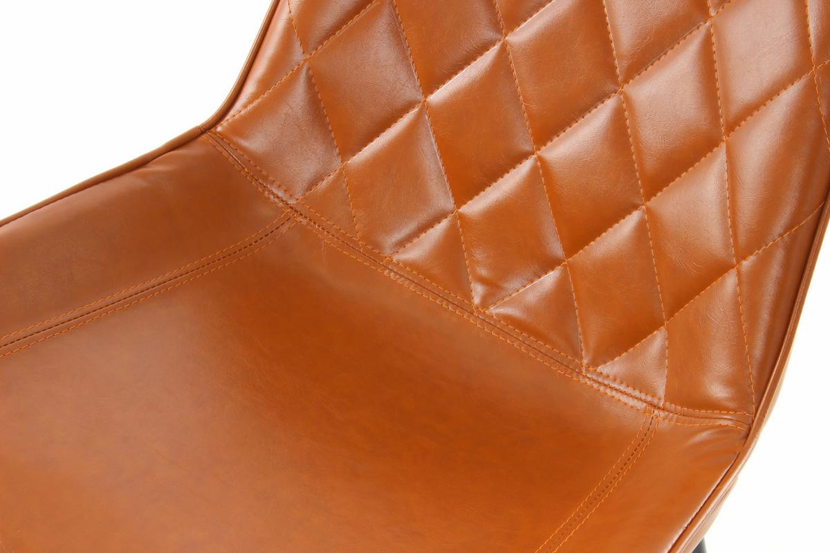 Schalenstuhl Cecil Orange Gepolstert 2er-Set - Orange, Trend, Textil/Metall (51/80/60cm) - Kayoom