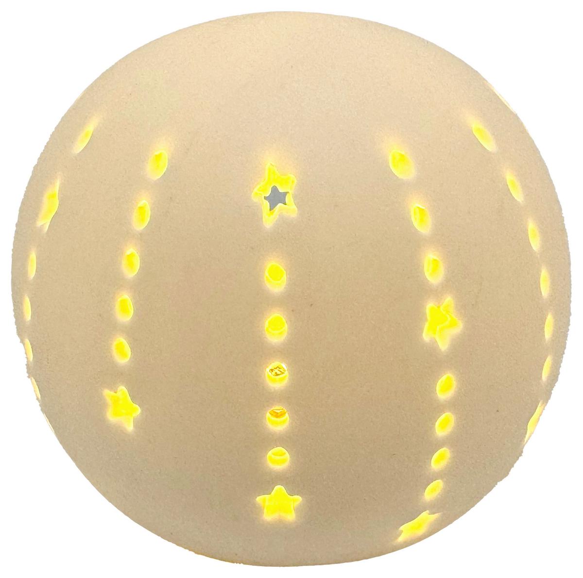 Dekorační koule JESSIE - bílá, Konvenční, keramika (8,5cm) - Mömax